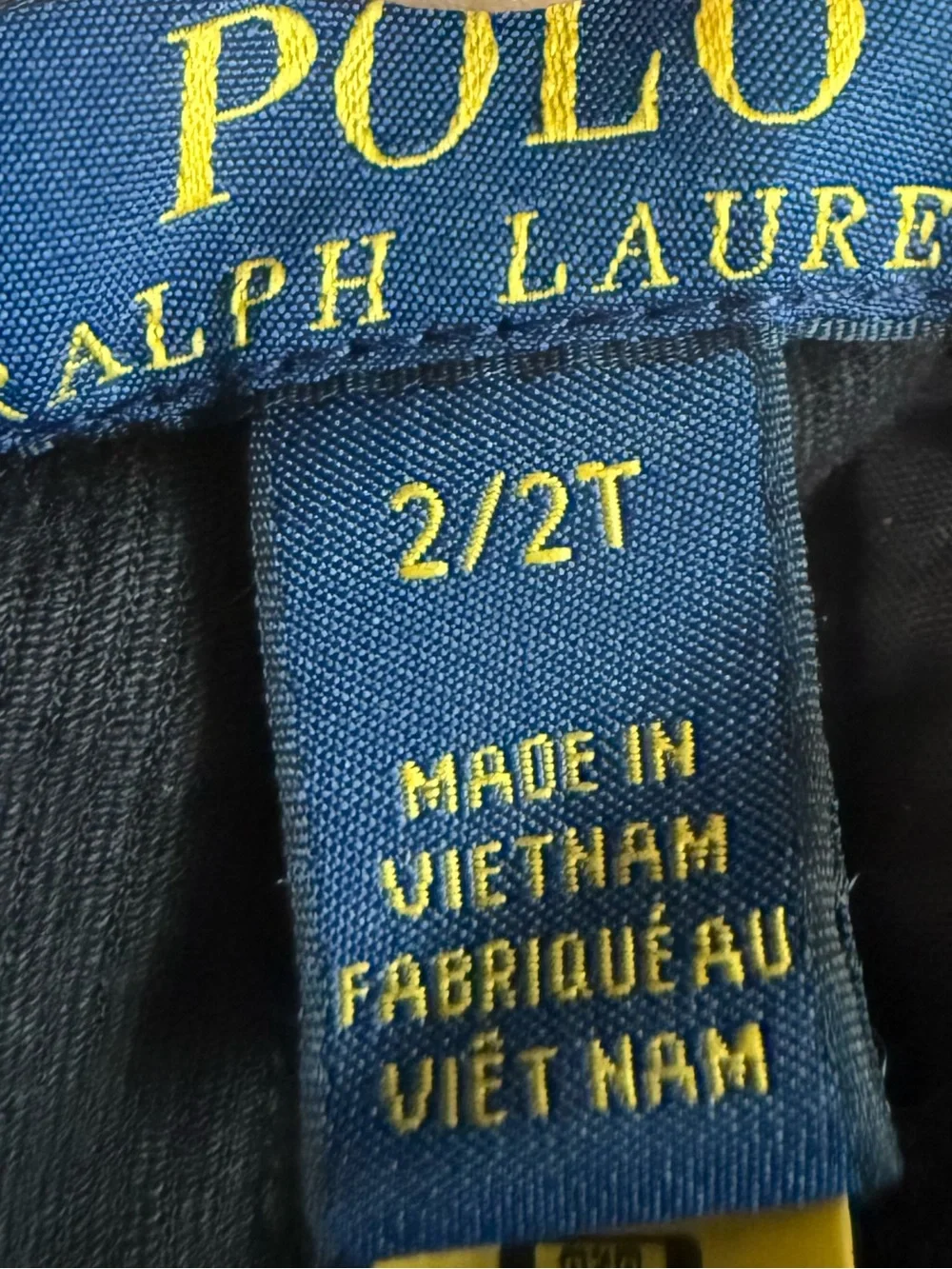 Polo Ralph Lauren Kids Ski Embroidered Corduroy Pants Size 2T Black